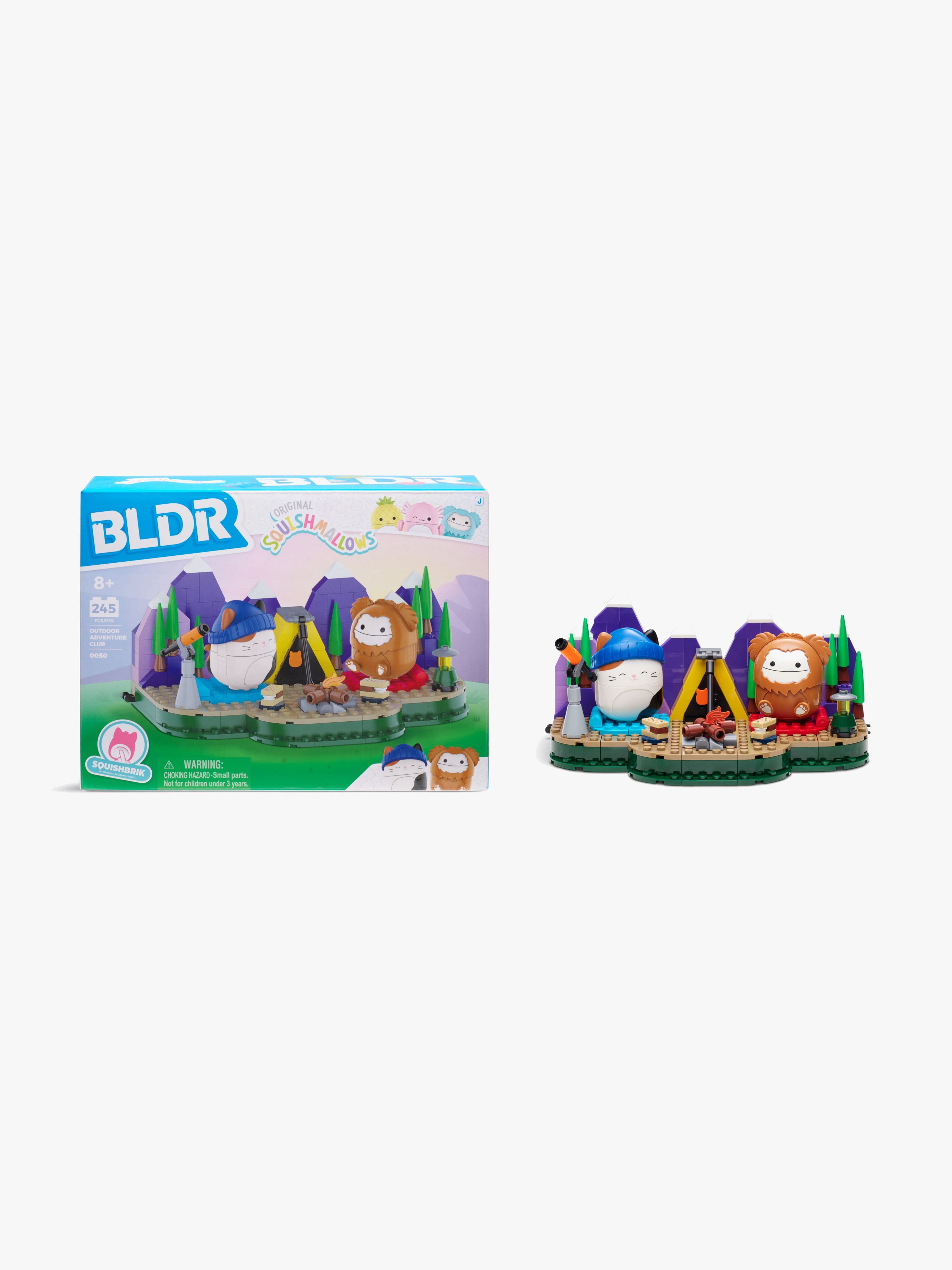 BLDR Squishmallows Byggset Camping med Cam & Benny