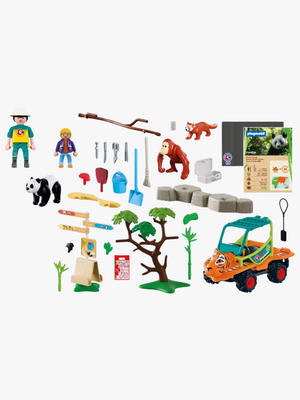 Playmobil Animals & Friends 72072 Zoo: Dyrepasser Med Kjøretøy