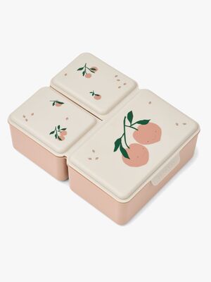 LIEWOOD Driss  Mönstrad Lunchbox, Peach me/Sea shell
