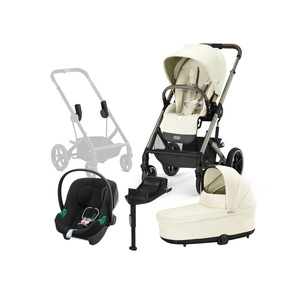 Cybex BALIOS S Lux Duovagn inkl. Cybex Aton B2 & Bas, Seashell Beige/Taupe