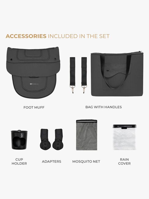 Kinderkraft YOXI 2-in-1 Duovagn, Moonlight Grey