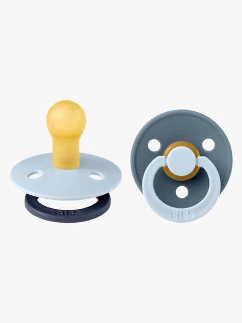 BIBS Studio Colour Fusion Napp 2-Pack Stl 1, Baby Blue Petrol mix