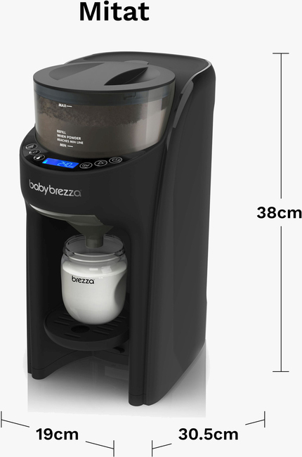Baby Brezza Formula Pro Advanced Mjölkersättning- och Vällingmaskin, Black