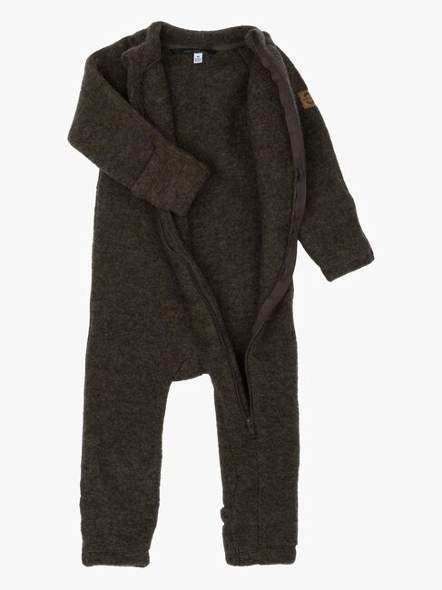Mikk-Line Ulloverall Merino, Dark Brown Melange