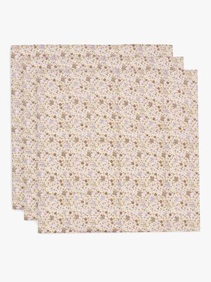 Jollein Muslinfilt 70x70 cm 3-Pack, Flower Fairies