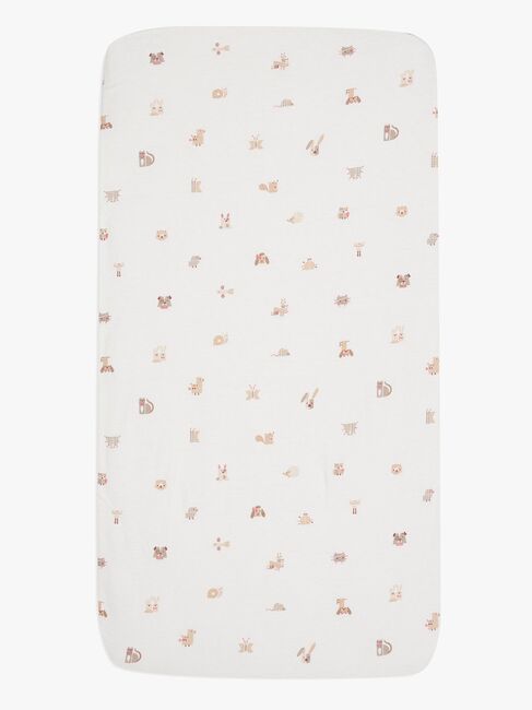 Jollein Dra-på-lakan 60x120, Animal Friends