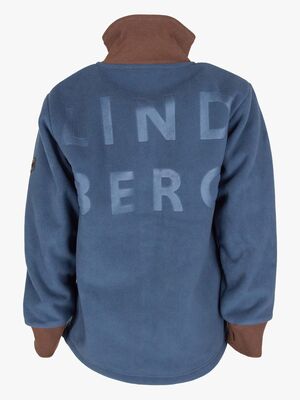Lindberg Stormy  Winddicht Windfleecejacke, Grau/Dunkelblau