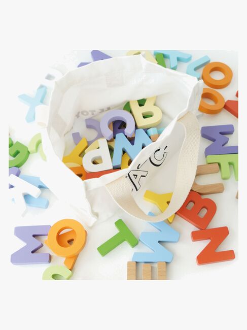 Le Toy Van Bokstavsset med Påse 60 st