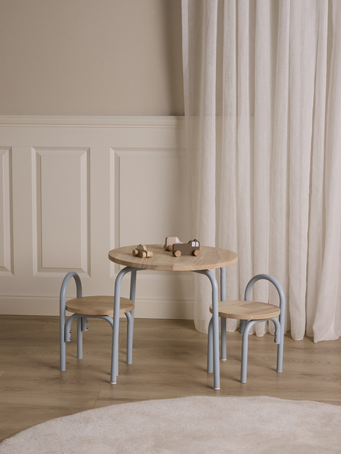 Alice & Fox CLEO Bord och Stolar, Blå/Natur