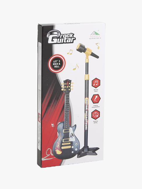 Alex's Garage Rockstjärna Leksakselgitarr & Mikrofon Elektrisk