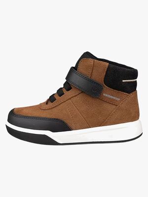 Ecco Street Court K Vandtæt Mid Sneakers, Black/Camel