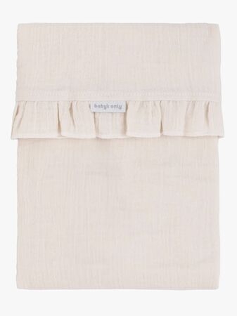 Baby's Only CALM Baby Crib Lakan med Volang 80x100, Warm Linen