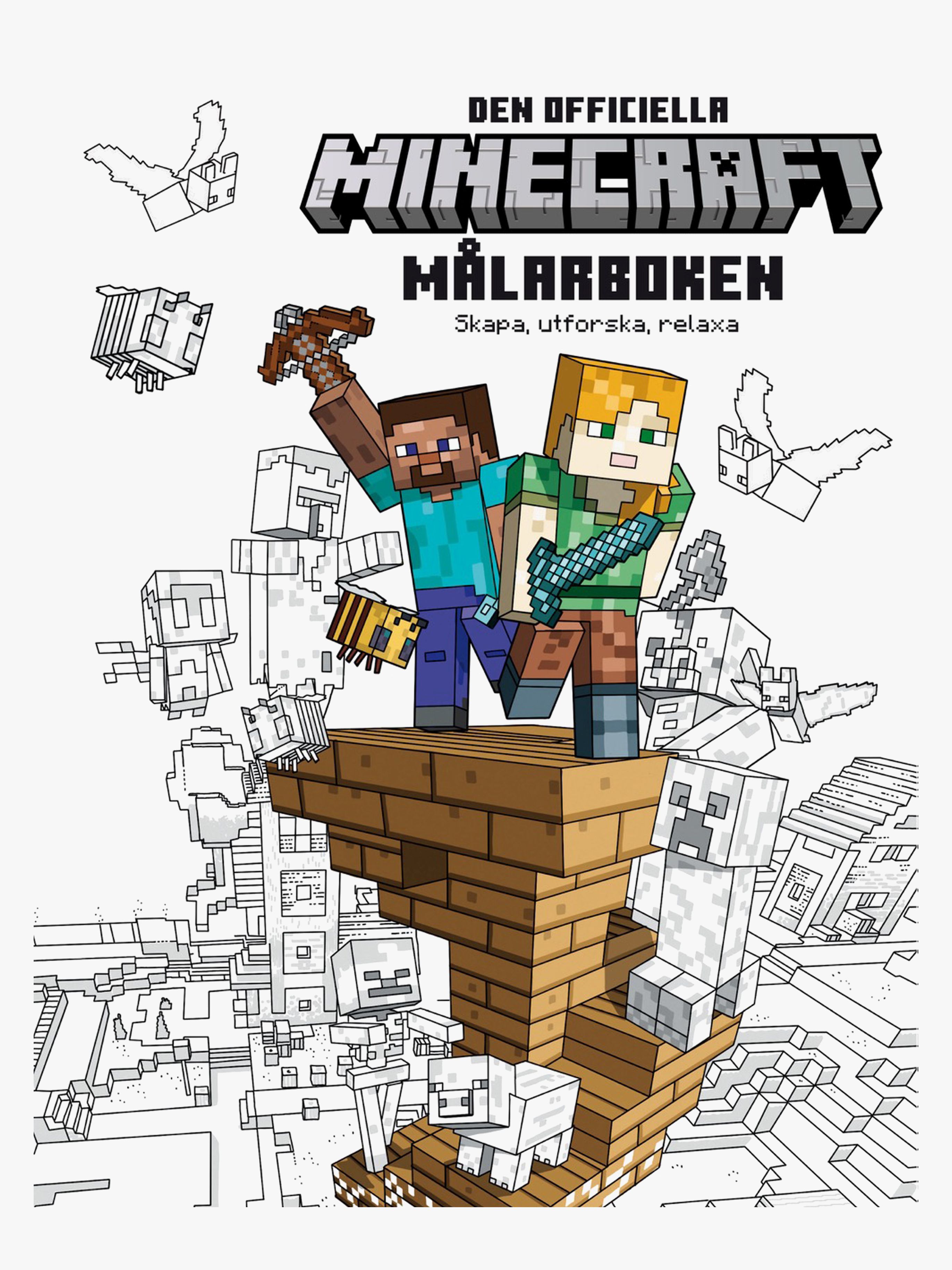 Tukan Förlag Minecraft: Den officiella målarboken Målarbok