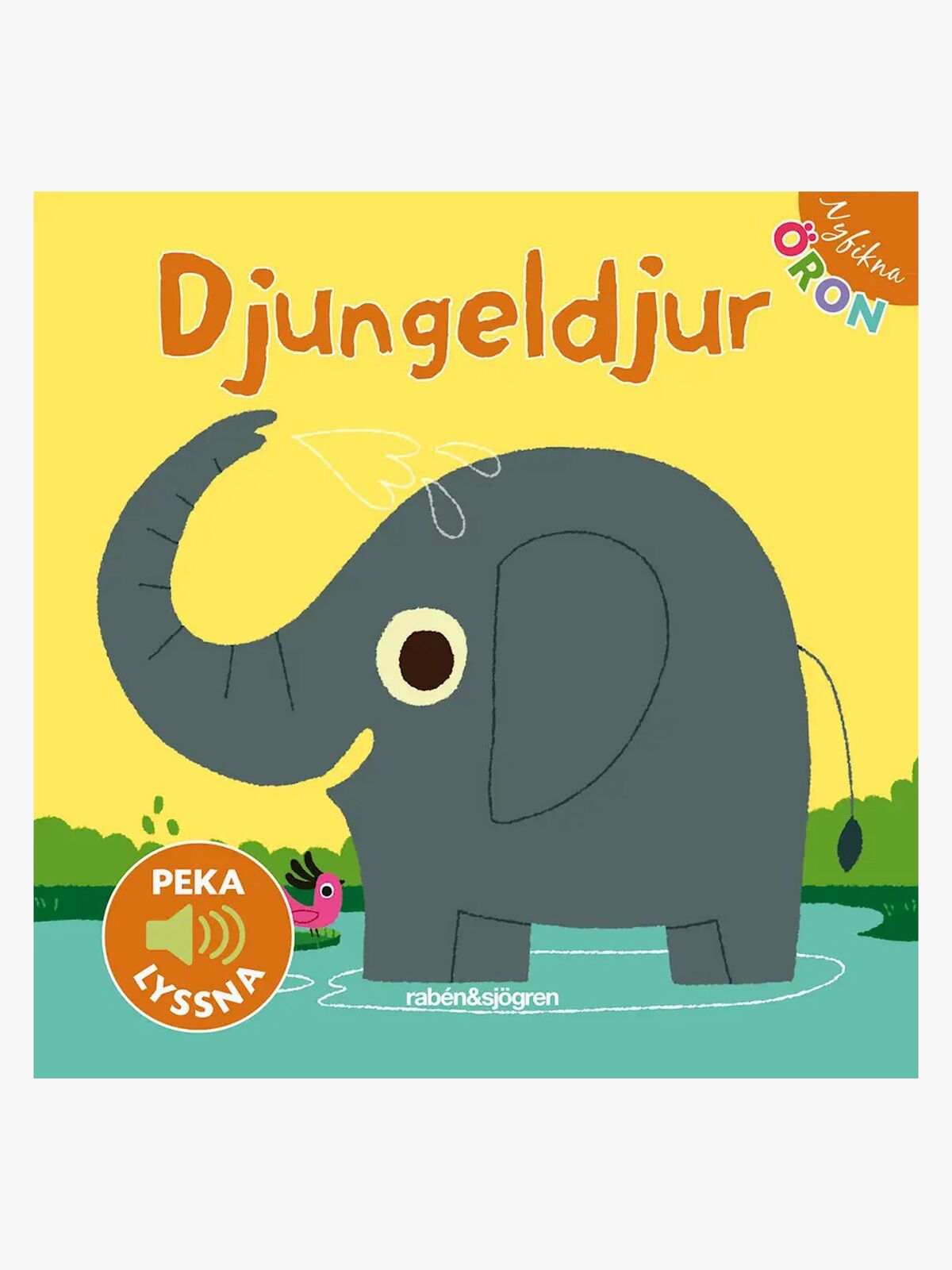 Rabén & Sjögren Nyfikna Öron Djungeldjur Bok