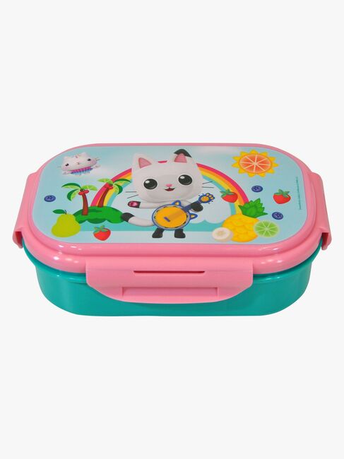 Gabby's Dollhouse Lunchbox med Bestick, Blå/Rosa