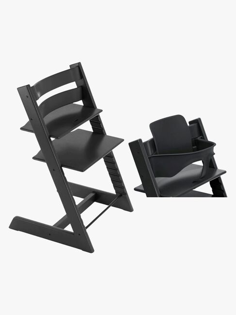 Stokke Tripp Trapp Matstol inkl. Babyset, Black