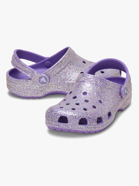 Crocs Classic Fantasy Glitter Tofflor, Lila