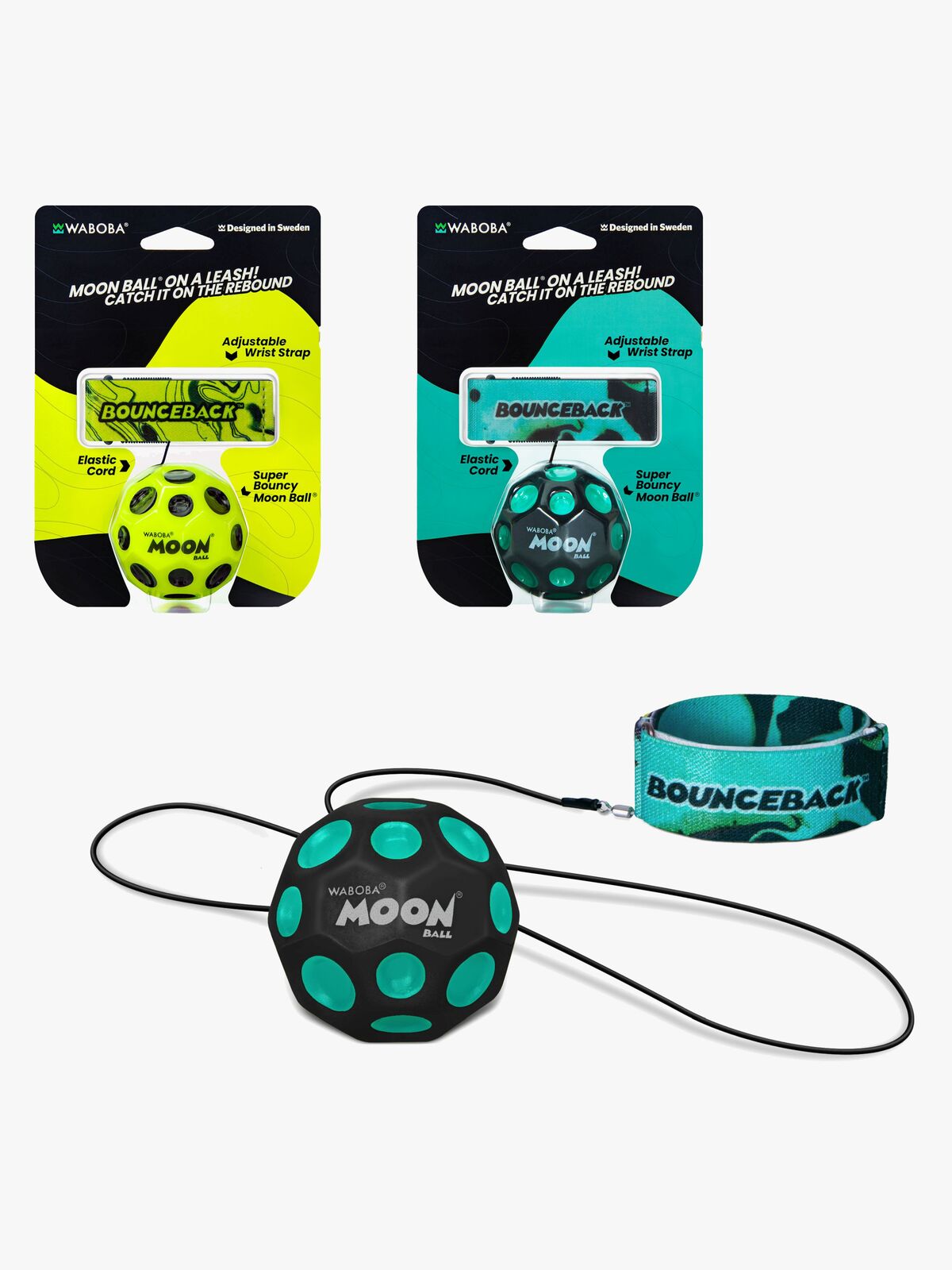 Waboba Bounceback Studsboll 1-Pack Blandad