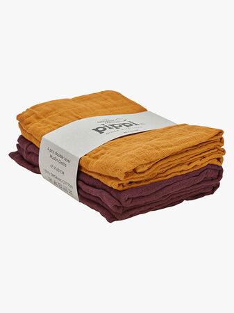 Pippi Muslinfilt 4-pack, Tortois