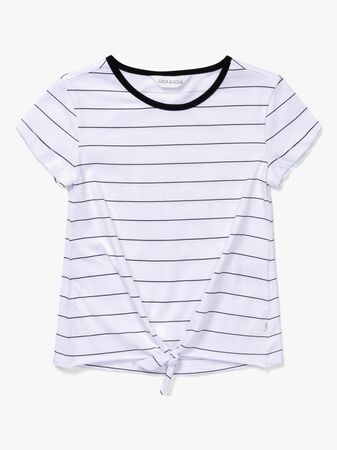 Luca & Lola Barletta Topp, White/Black Stripes