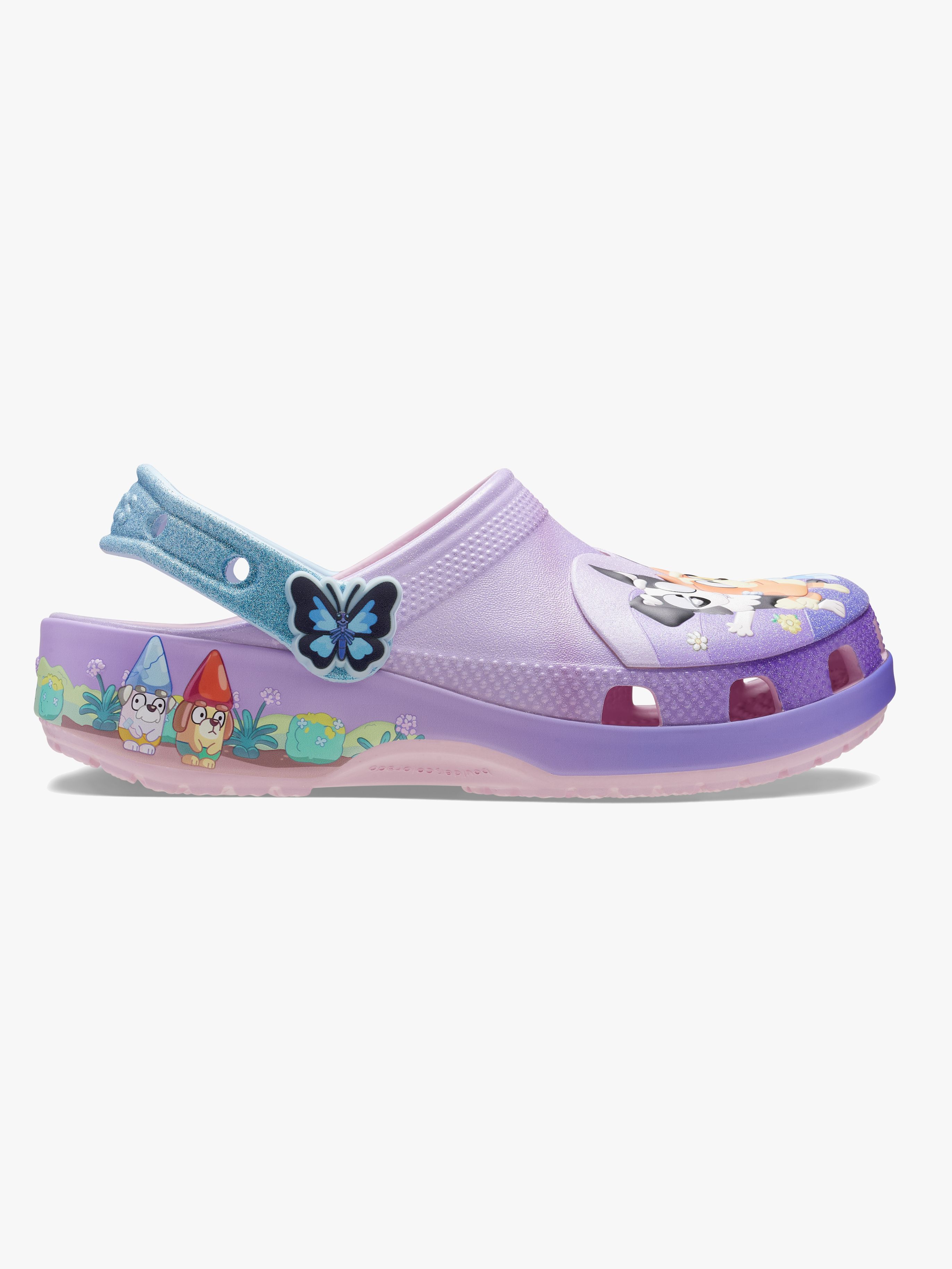 Crocs Bluey Kids Tofflor, Pink, 25-26