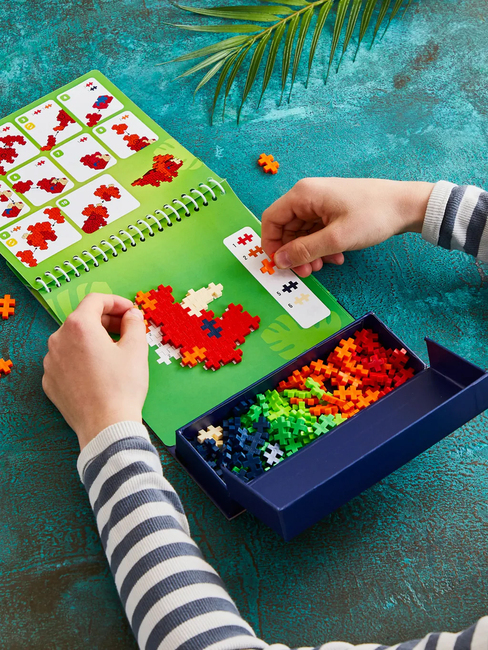 Plus-Plus Activity Pad Dino Byggset