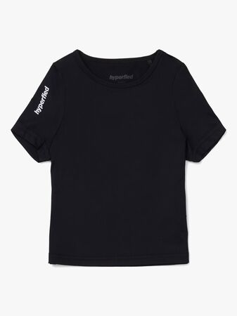 Hyperfied Short Sleeve Logo Top, Anthracite