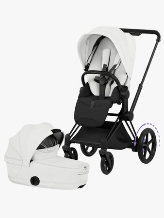 Cybex ePriam Style Duovagn, Matt Black/Off White