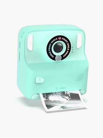 MOB Pixiprint Instantkamera med Spel, Turkos