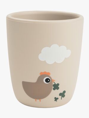 Done By Deer Tiny Farm Silikon Mugg, Sand