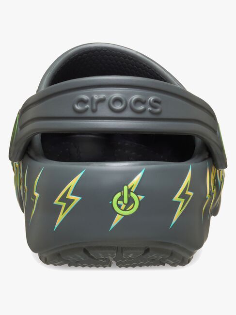 Crocs Classic Bolt Lights Tofflor, Carbon