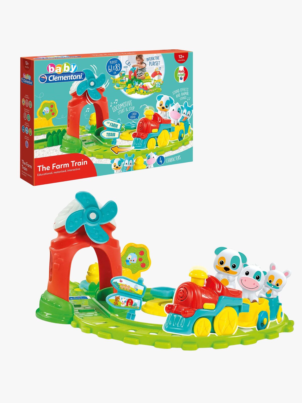 Clementoni Baby Interaktivt Tåg med Bondgårdsdjur