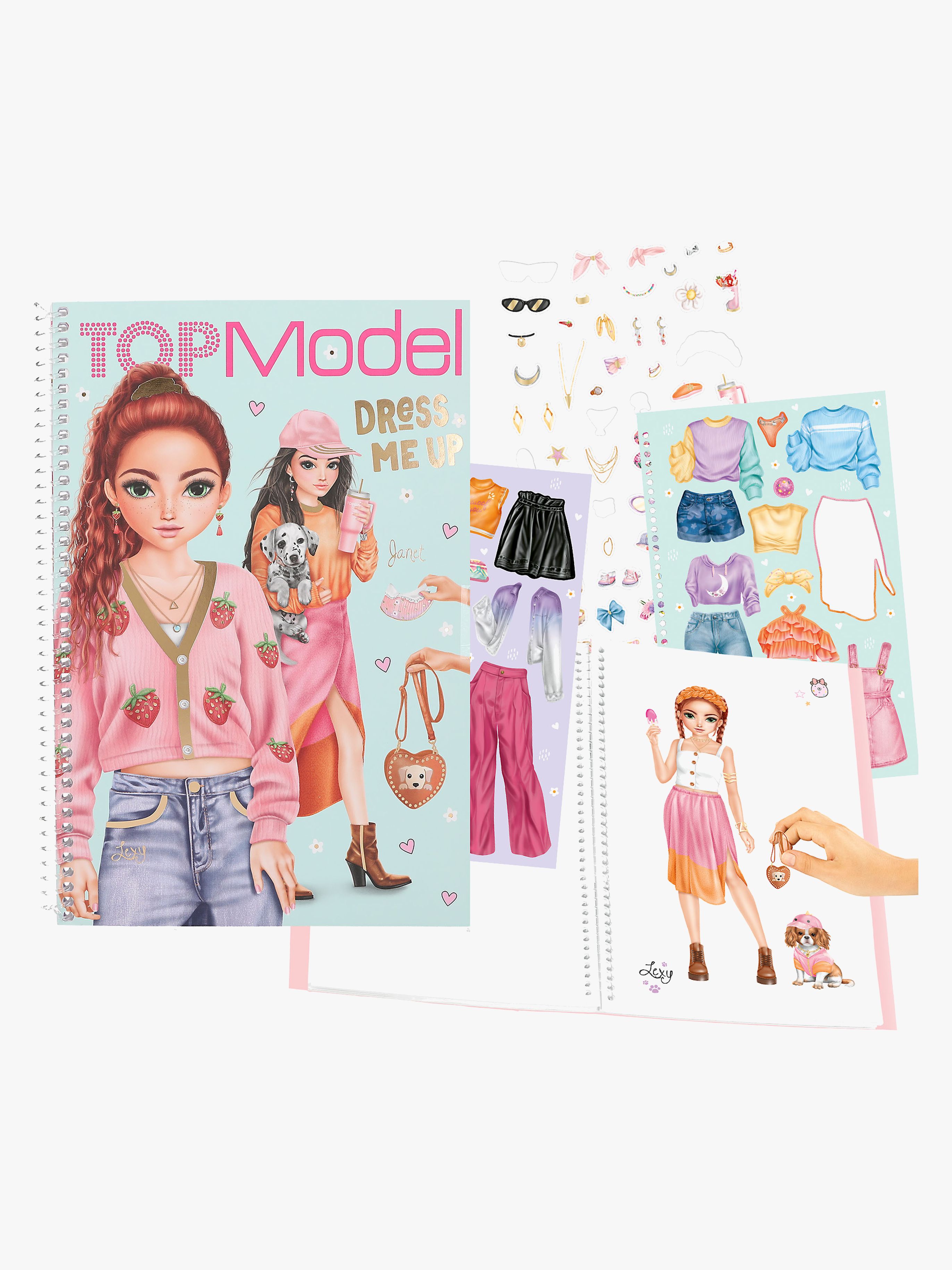 TOPModel Dress Me Up Klistermärkesbok Stor