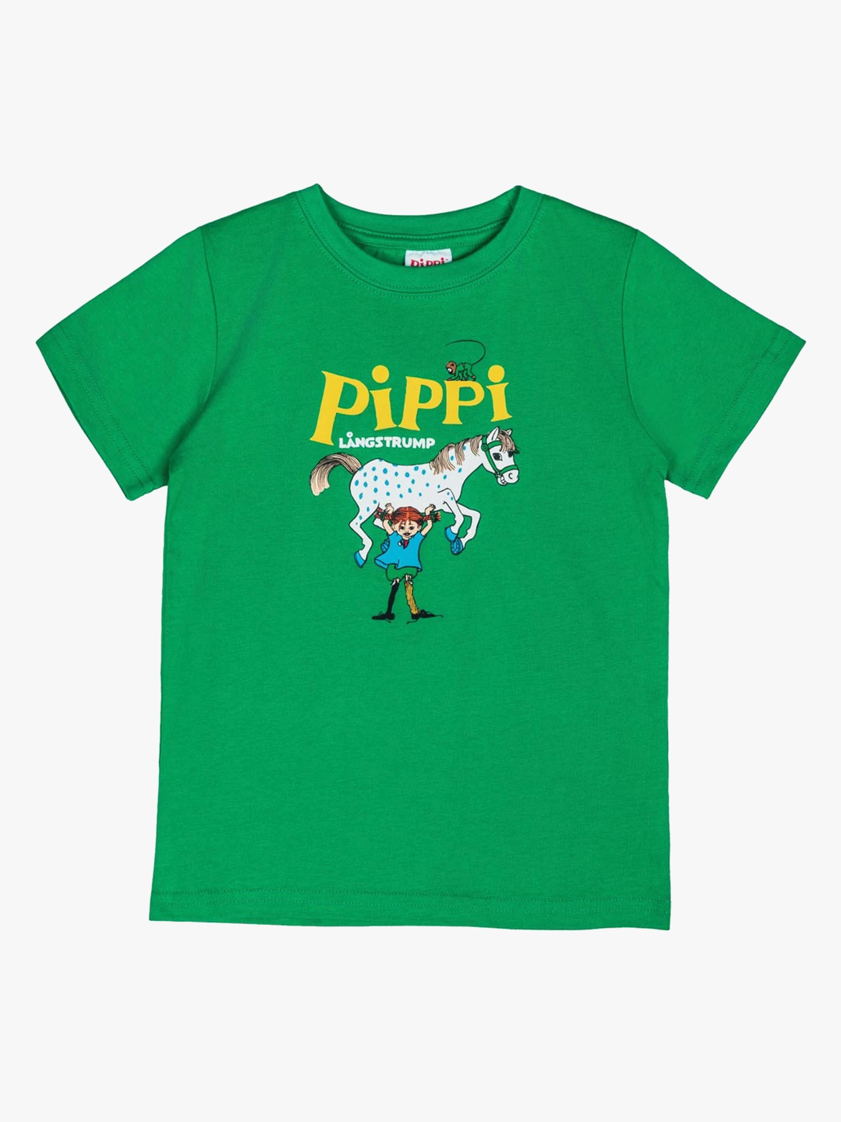 Pippi Långstrump X Martinex Pippi Logo T-shirt, Grön, 122-128