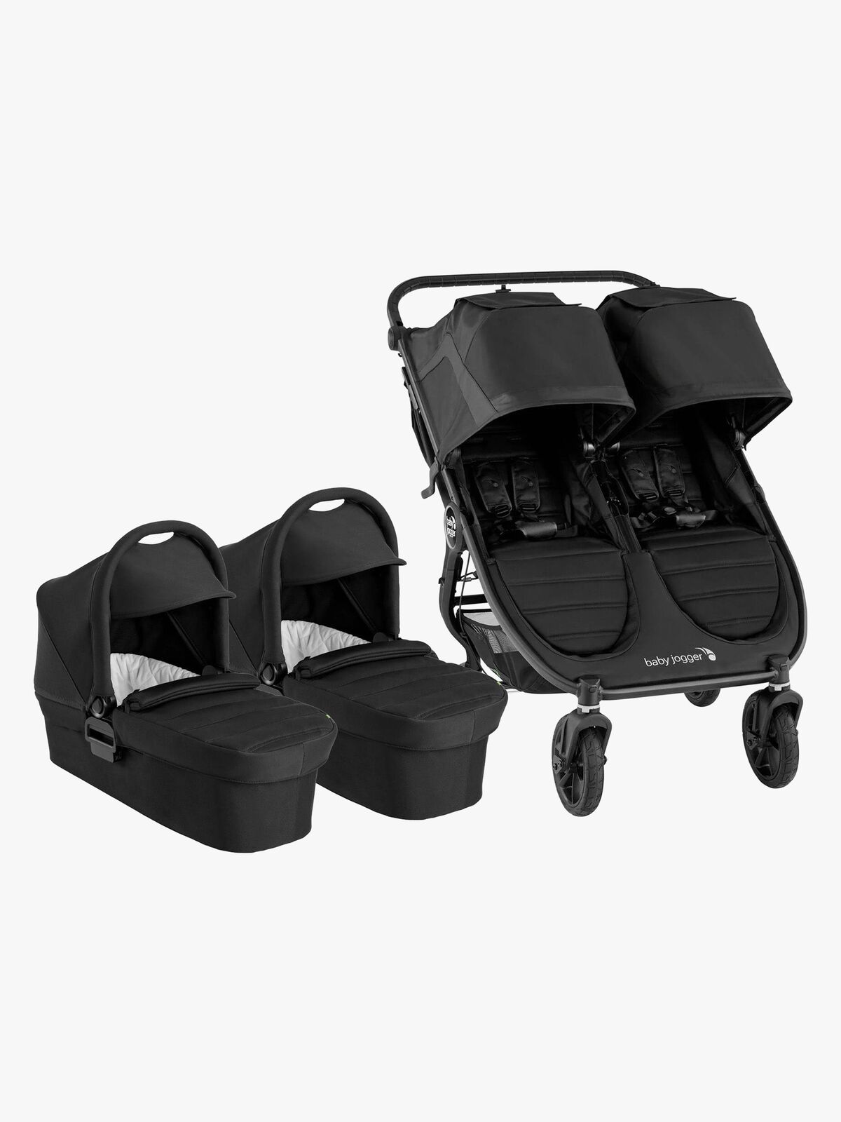Baby Jogger City Mini GT 2 Syskonvagn inkl. Liggdelar, Jet