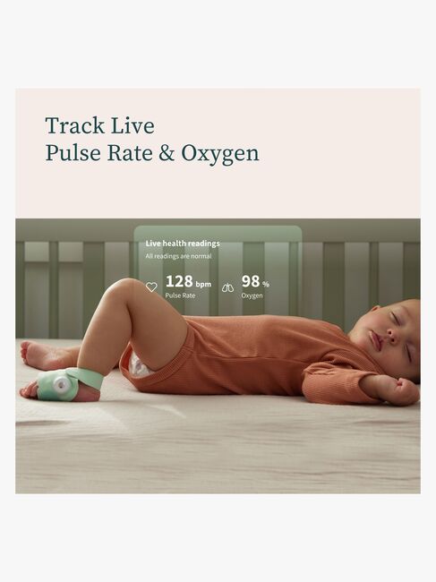 Owlet Dream Sock Babyvakt inkl. Owlet Cam 2, Mint