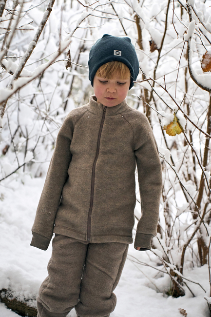 Mikk-Line Ullfleecebyxor Barn, Melange Denver