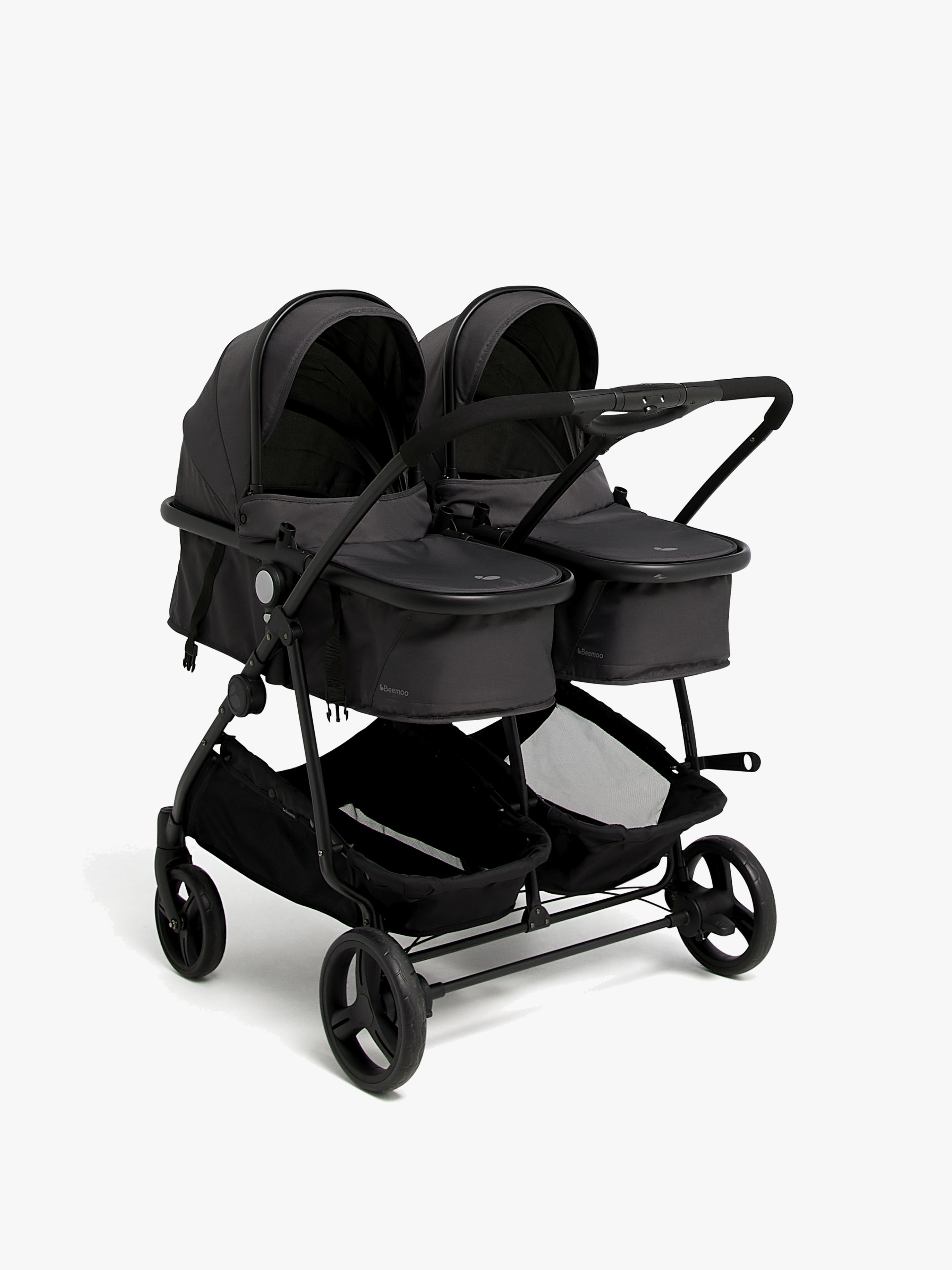 Beemoo Move Twin 2-in-1 Syskonvagn, Asphalt