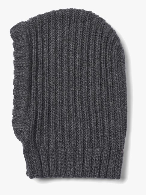 Wheat Woolao Merinoull Balaklava, Charcoal Melange