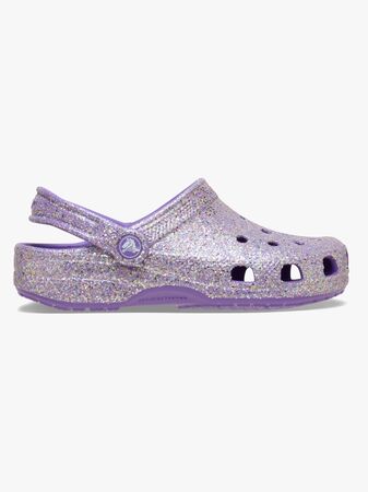 Crocs Classic Fantasy Glitter Tofflor, Lila