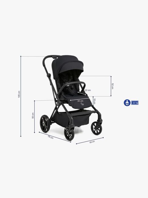 Beemoo Pro Twist Sittvagn, Coffee Black
