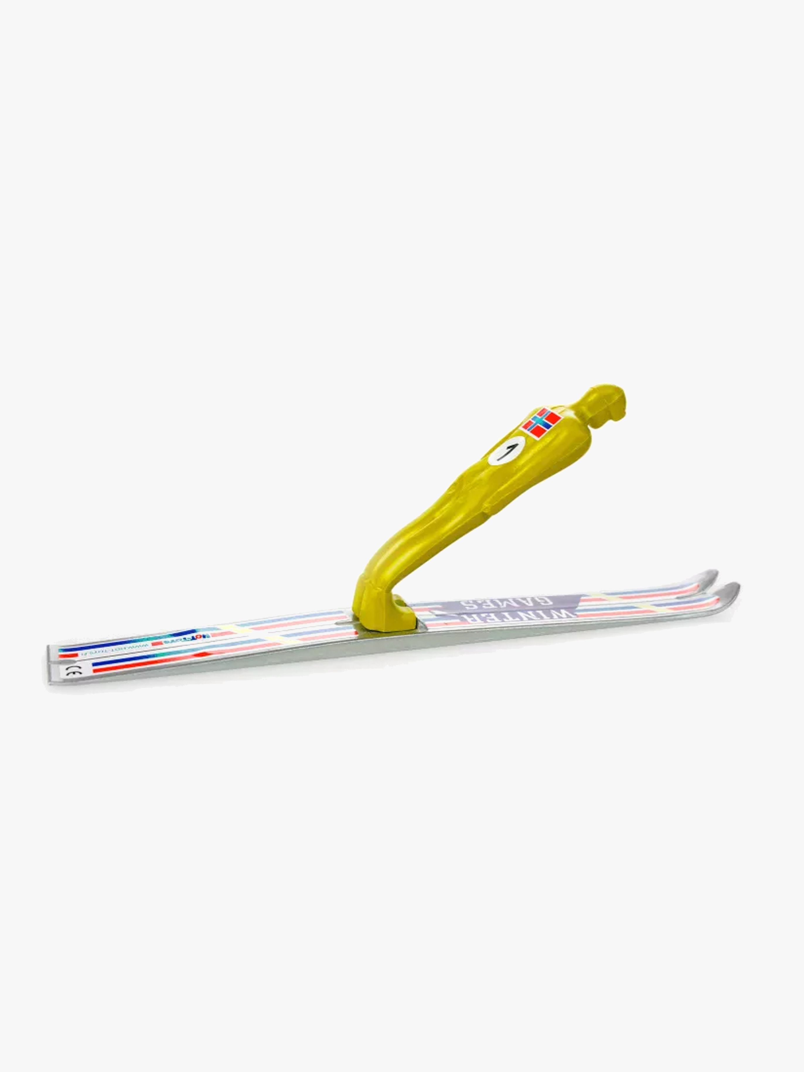 Plastex Skihopper Figur 21 Cm, Gul