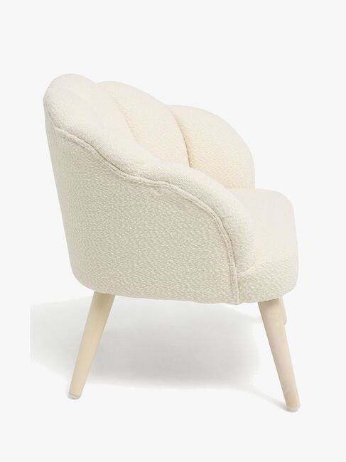 Alice & Fox Pearla Fåtölj, Cream/Wood