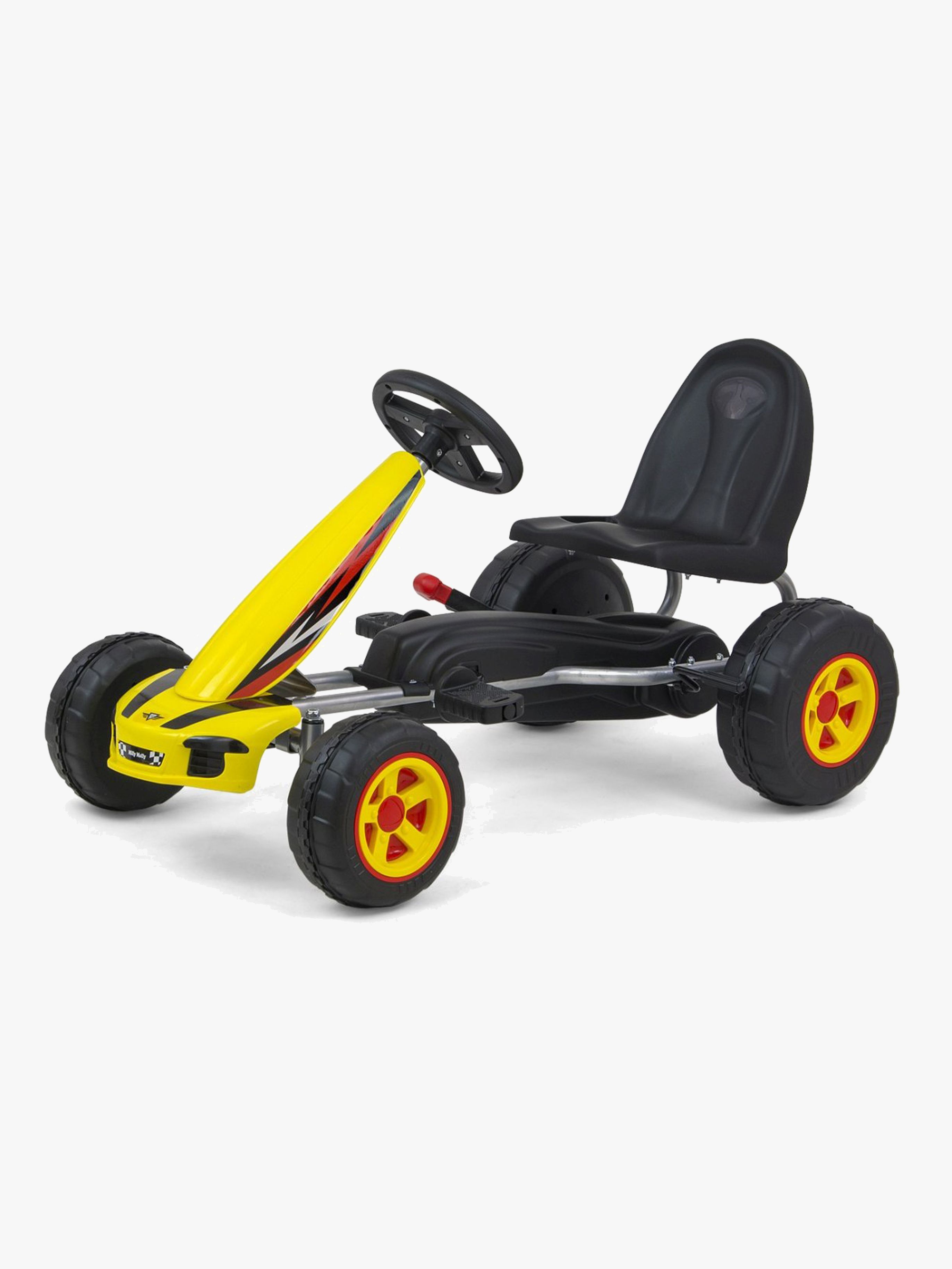 Milly Mally Viper Pedal Go-kart – gul racingkart för barn från 3 år