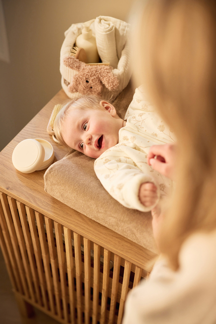 Jollein Skötbäddsöverdrag 50x70cm 2-Pack, Milky Coffee