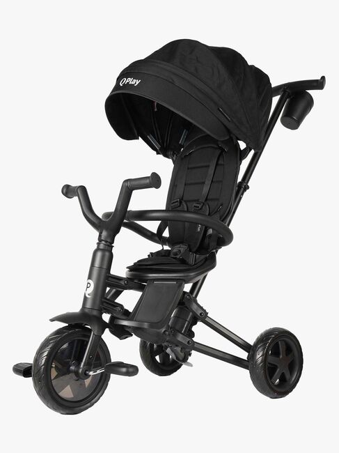 Qplay Nova Niello 6-i-1 Trehjuling, Svart