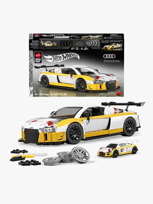 Mattel Brick Shop Hot Wheels Elite Series Byggset ’15 Audi R8 LMS 820 Delar