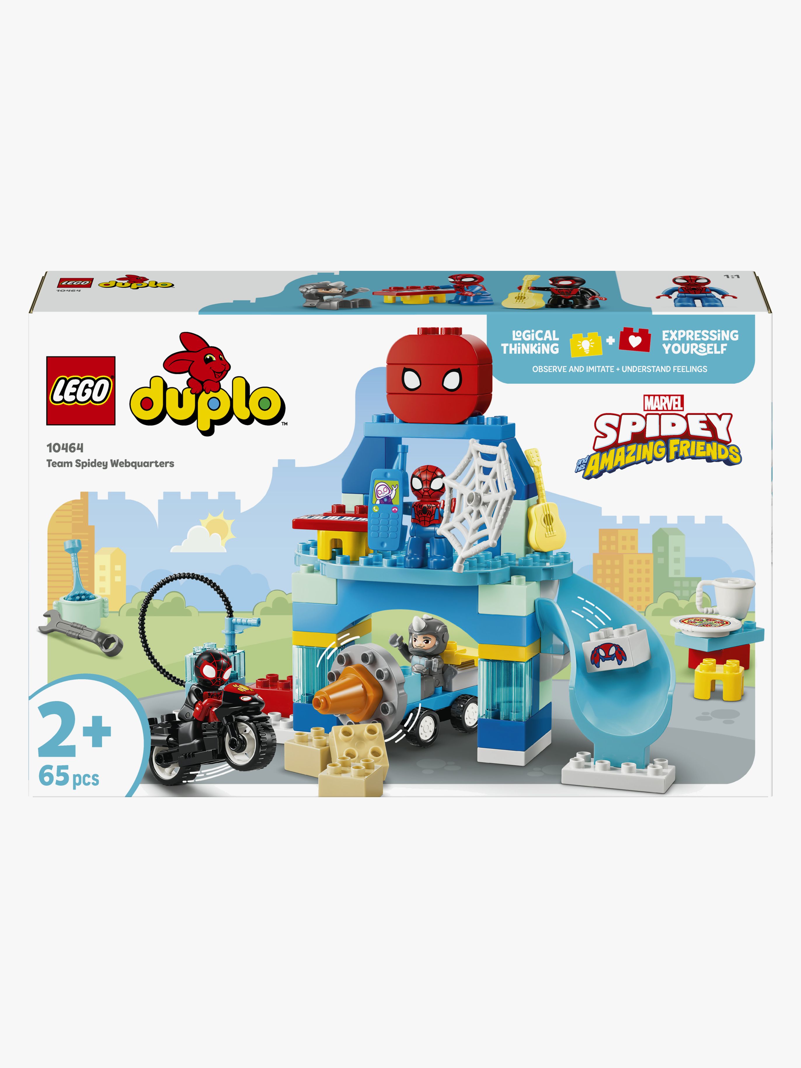 LEGO DUPLO Marvel Team Spideys nätkvarter – äventyr för små barn