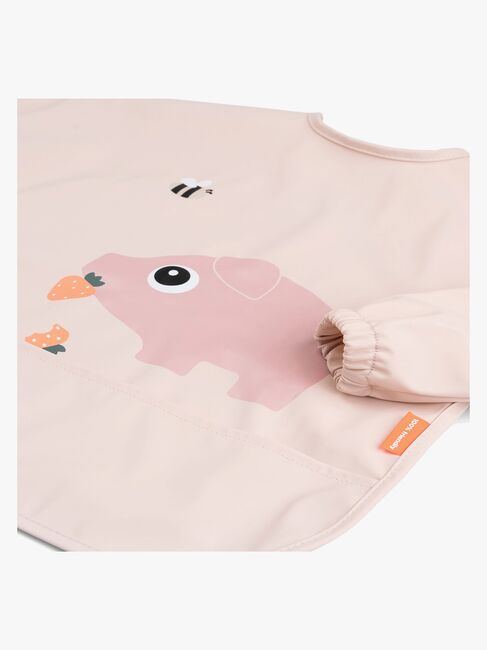 Done By Deer Tiny Farm  Långärmad Haklapp med Ficka, Powder