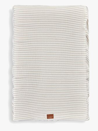 Quax Stripes Skötbäddsöverdrag, Broken White